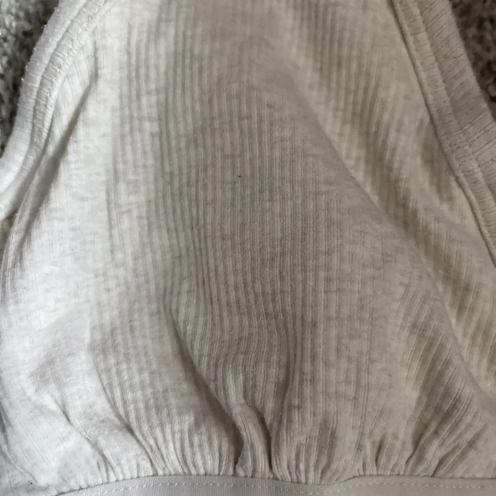 Aerie Cream Unpadded Bra Size XL